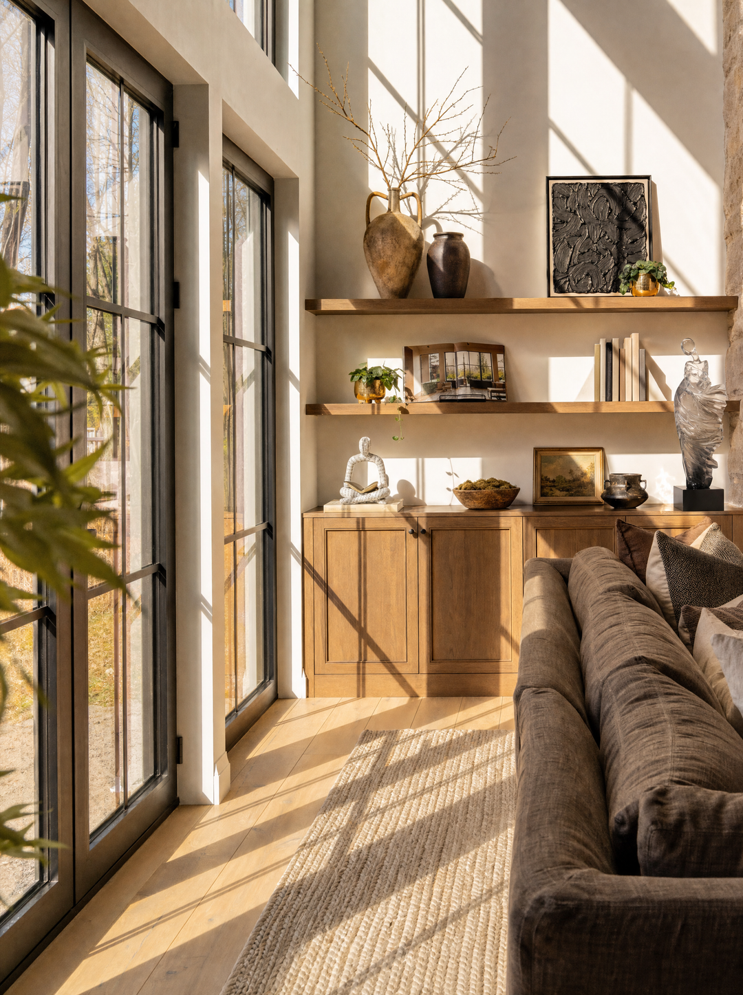 NordiqueSilhouette and Dualite sculptures displayed together at home