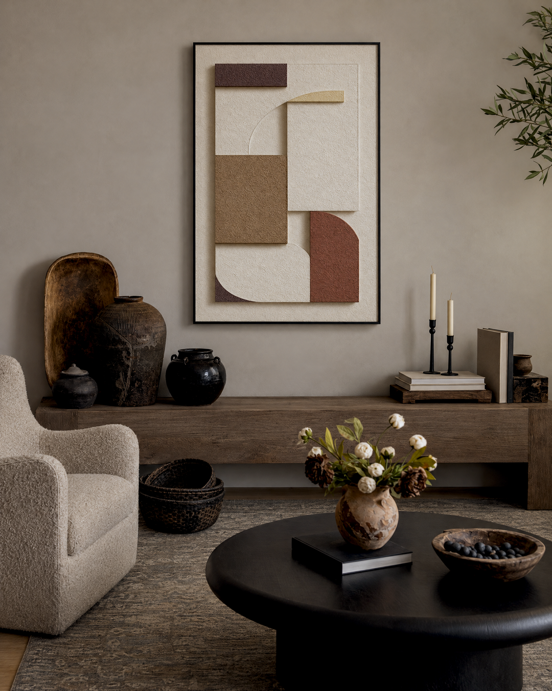 Rilievo Terra 100 x 150 cm