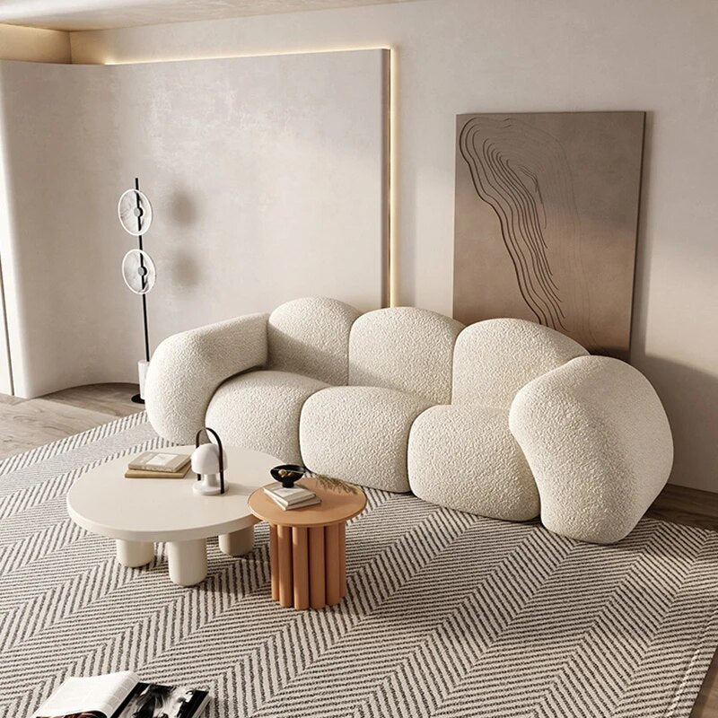Curve - {{ shop_name Cloudywithlove.com 34.65 × 35.43 × 78.74 inches / White Cloudy With Love Sofar Curve }}