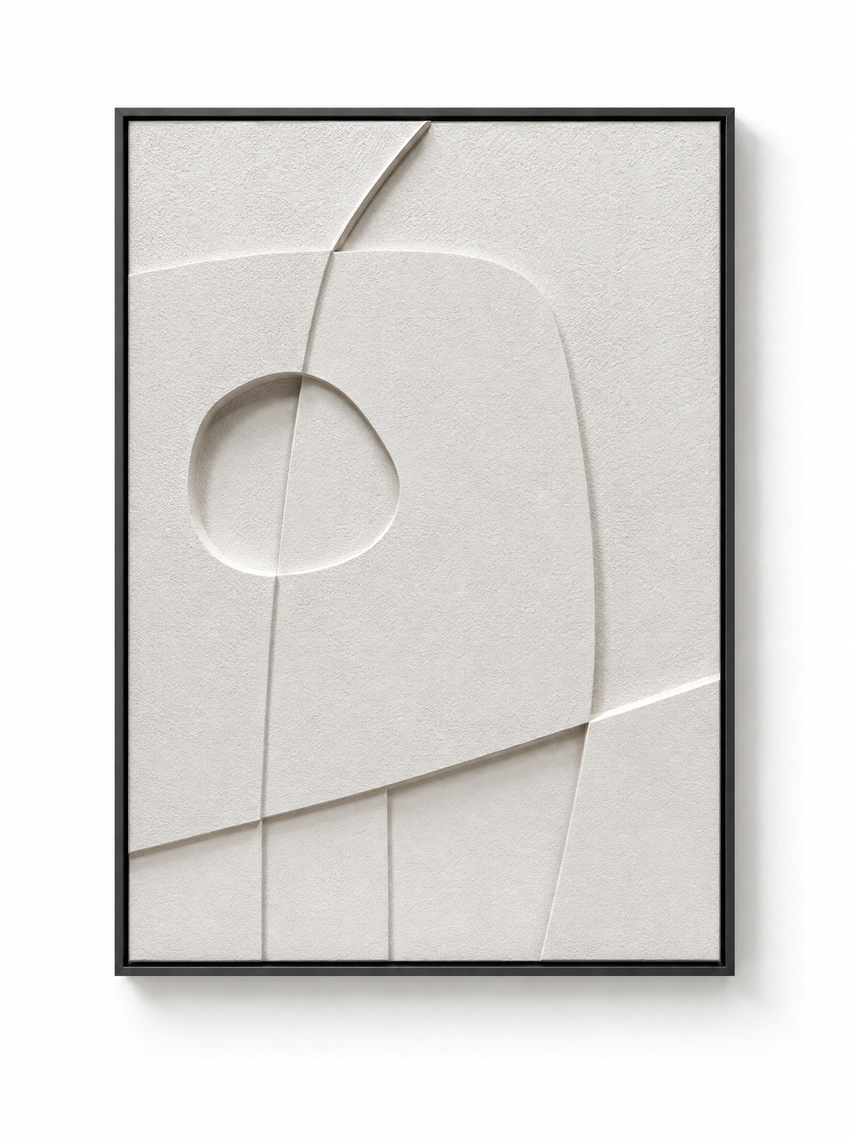 Curva Textured Wall Relief, Framed | The Soft Minimal – Thesoftminimal.com