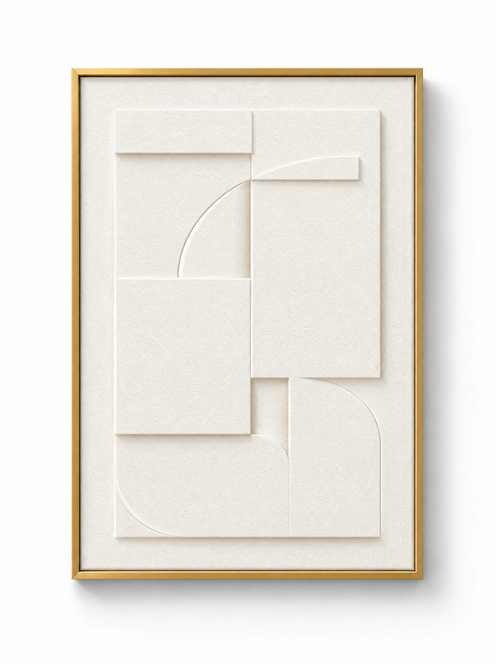 Rilievo Chalk, gold frame