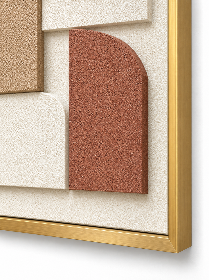 Rilievo Terra, gold frame corner