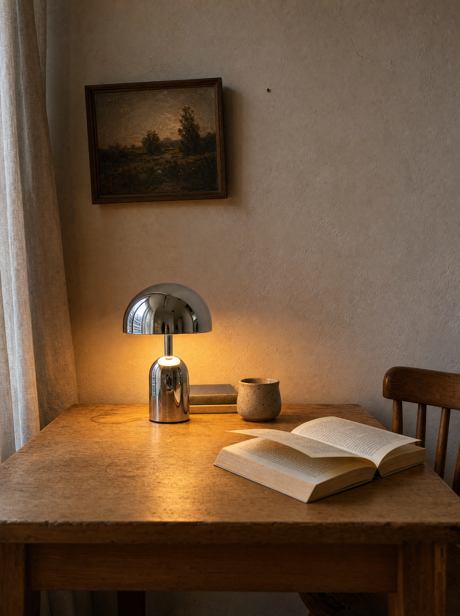 Vespers in warm light mode, for reading.